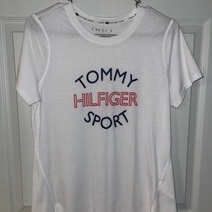 White Tommy Hilfiger T-Shirt ~ L